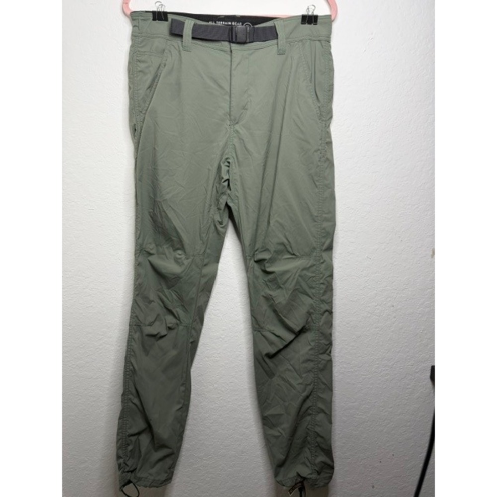 Wrangler ATG All Terrain Gear Mens Green Hiking Pants 32x32 Belted Articulated - Picture 3 of 8